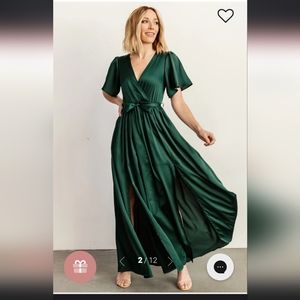 Sicily Satin Maxi Dress Baltic Born